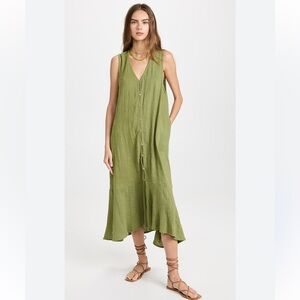 Free People Valerie Vest Dress button front